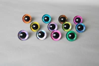 100pcs 14mm 16mm 18mm 20mm 25mm 30mm 35mm trapezoid toy eyes 3d colorful safety doll eyes for diy craft d12