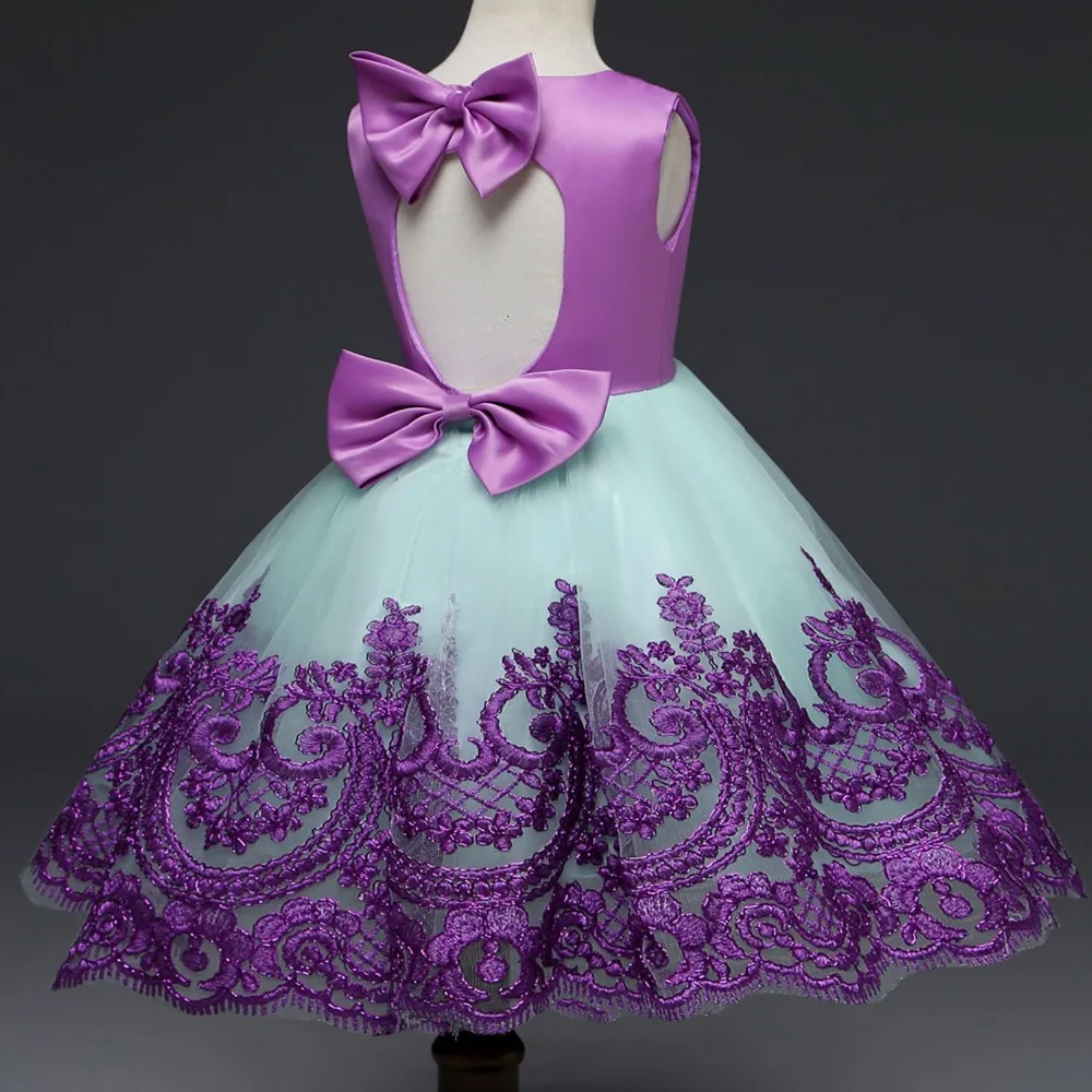 Платье принцессы для девочек с цветочным принтом элегантное платье без рукавов