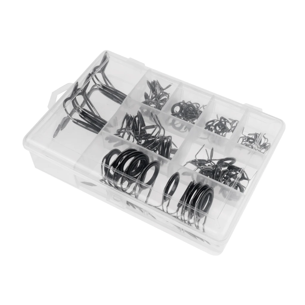 

Наконечники для удочки для морской рыбалки, направляющие кольца из нержавеющей стали, набор для ремонта «сделай сам», разные размеры, аксес...