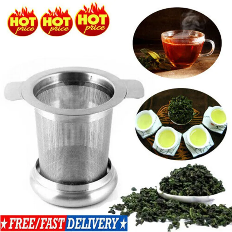 Новейшая модель Нержавеющая сталь сетки Чай Infuser металлическая чашка фильтр с