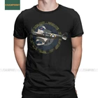 Мужская футболка из хлопка с короткими рукавами, британская футболка RAF supersea Spitfire Fighter Plane WW2 Pilot Airplane Tees