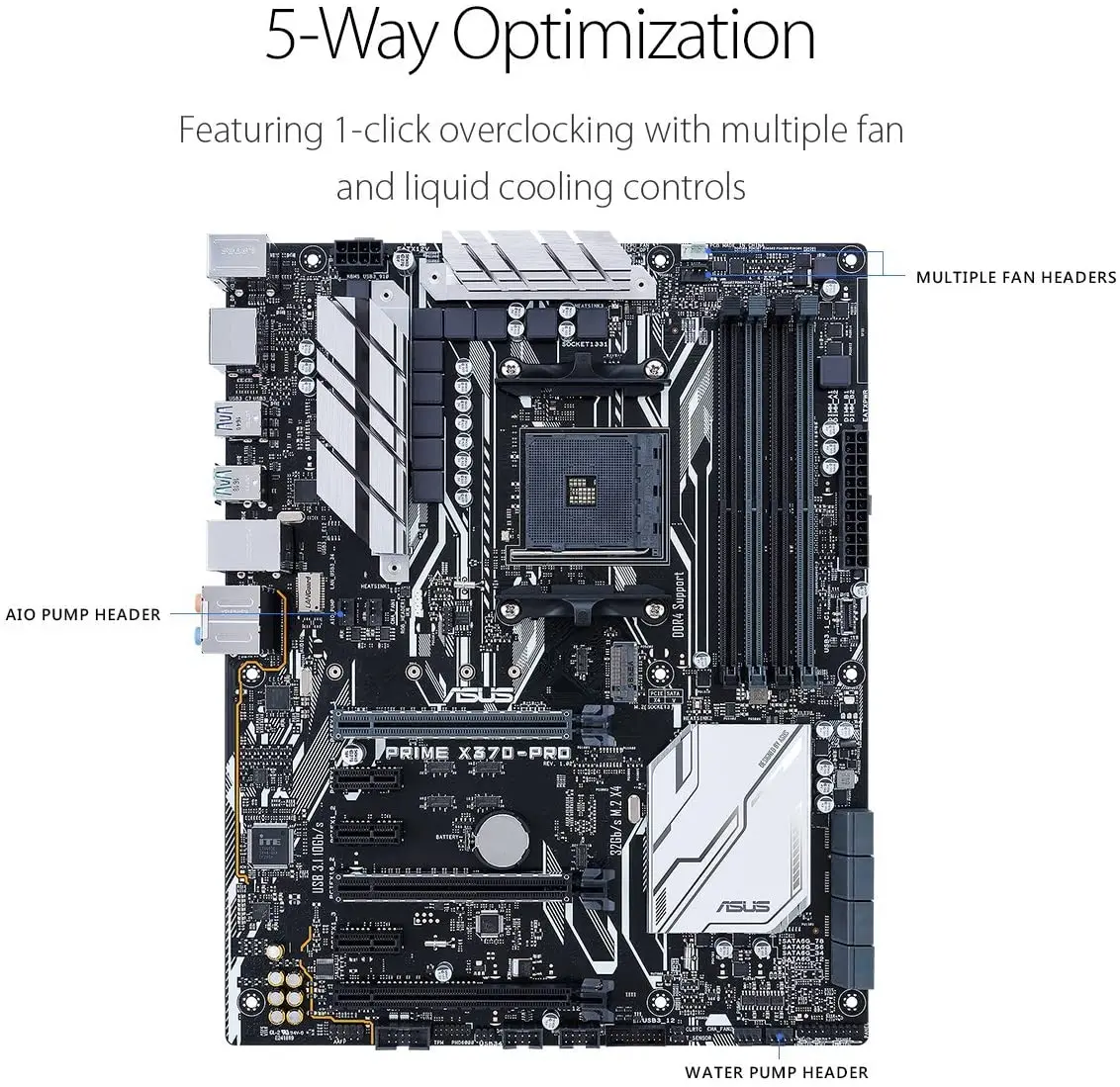 Günstig Verwendet ASUS PRIME X370-PRO Motherboard Für AMD AM4 DDR4 USB 2,0 USB 3,1 64GB X370 Desktop Motherboard