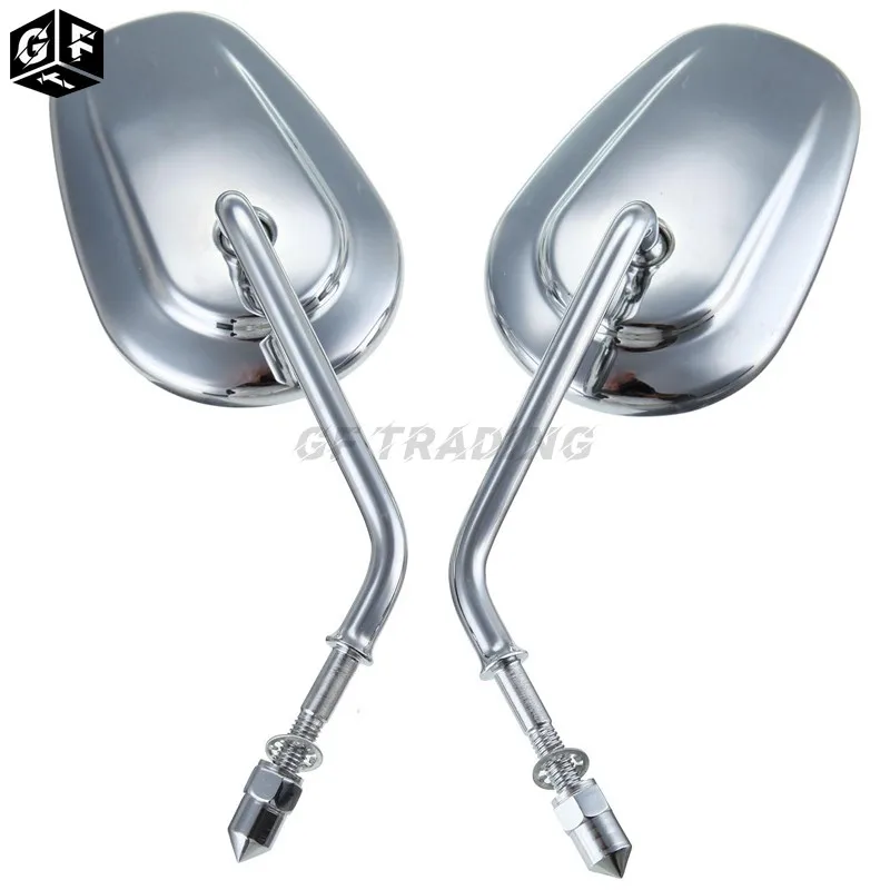 1 пара мотоциклетное хромированное металлическое зеркало заднего вида для Harley Road