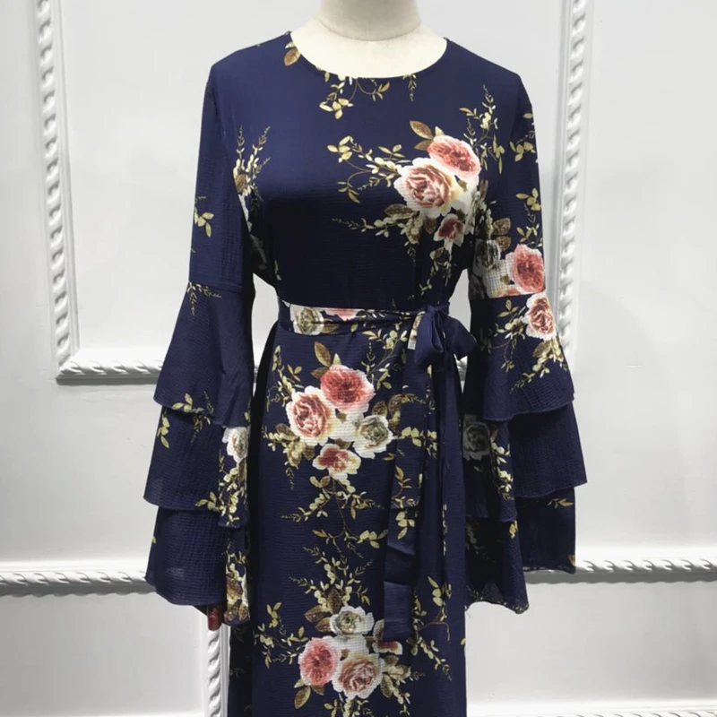 

Kaftan Abaya Dubai Bangladesh Islam Dress Vestidos Bandage Arabic Women Muslim Hijab Dress Turkish Islamic Clothing Robe Femme