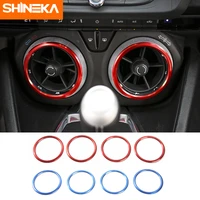 shineka air condition outlet vent trim ac ring bezels for chevrolet camaro 2017 car styling accessories
