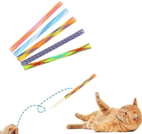 funny cat toy cat spring teething toy colorful interactive telescopic fun cat jumping toy flexible spiral spring cat chewing toy