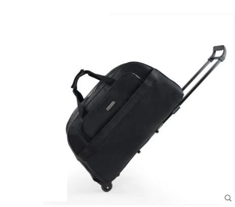 Сумка на колесиках женская чемодан со змеиным плетением для путешествий | Багаж и