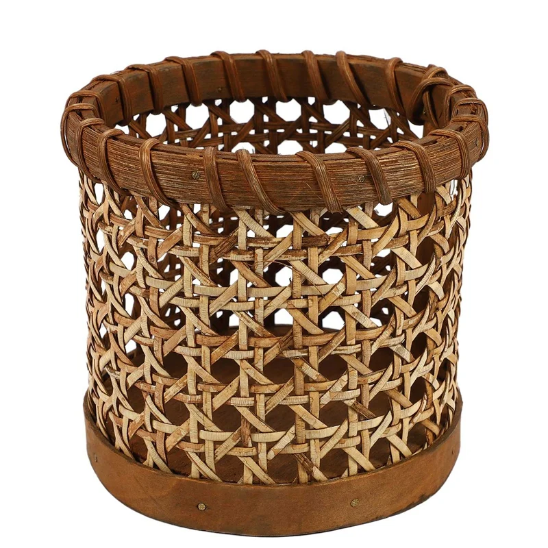 

Rattan Chopsticks Storage Handmade Spoon Organizer Holder Pen Pencils Organization Vase Home Kitchen Table Decor