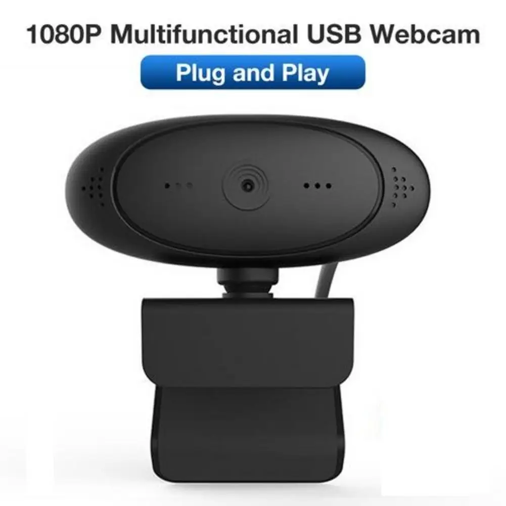 

Веб-камера Mini USB Full HD 1080P с автофокусом, встроенный двойной микрофон, для ноутбуков, настольных ПК
