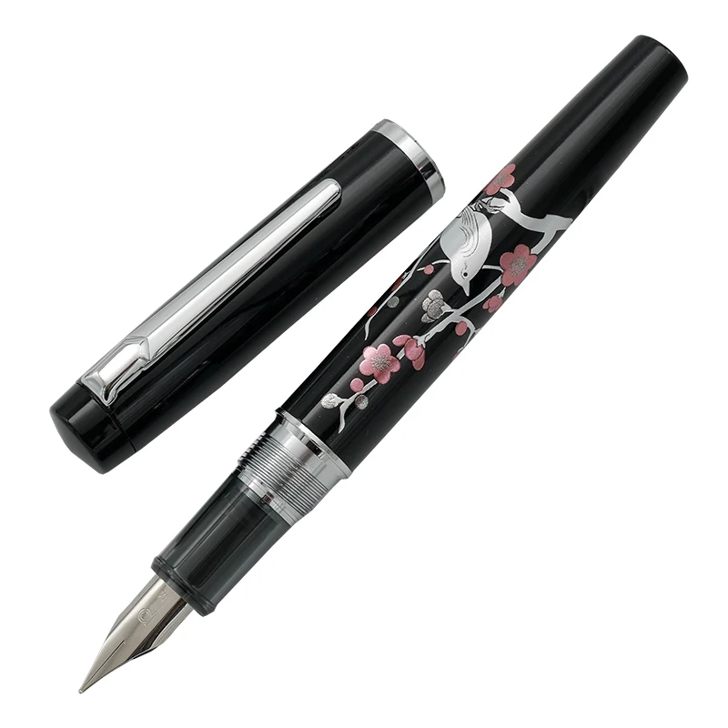 Платиновый Современный японский лак shis окрашенные волны цветение сливы желтый