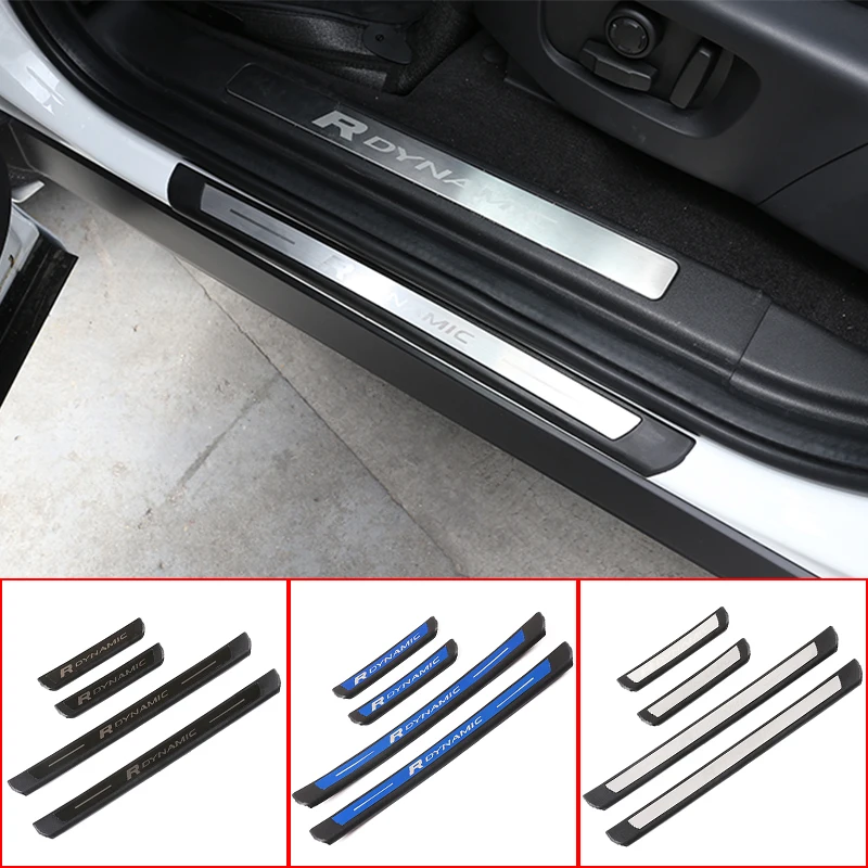 

4pcs Outer Door Sill Protector Threshold Scuff Plate Welcome Pedals Covers Trims For Land Rover Discovery Sport 2020 Car Styling