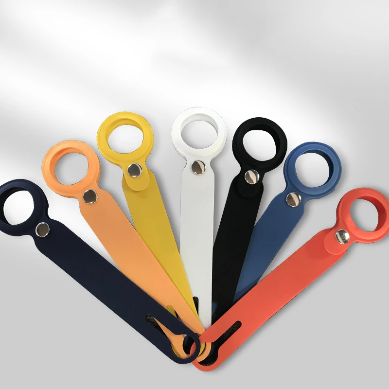 

Silicone Case For Airtag Loop Liquid Protective Sleeve For Apple Locator Tracker Anti-lost Device Keychain Protective Sleeve Hot