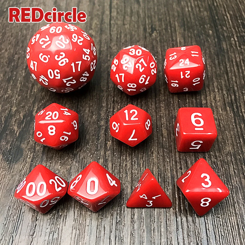 Best Sale10pcs Digital Dados TRpg Dice Set of D4 D6 D8 2xd10 D12 D20 D24 D30 D60 for Board Game Rpg Playing Men's Gift | Спорт и