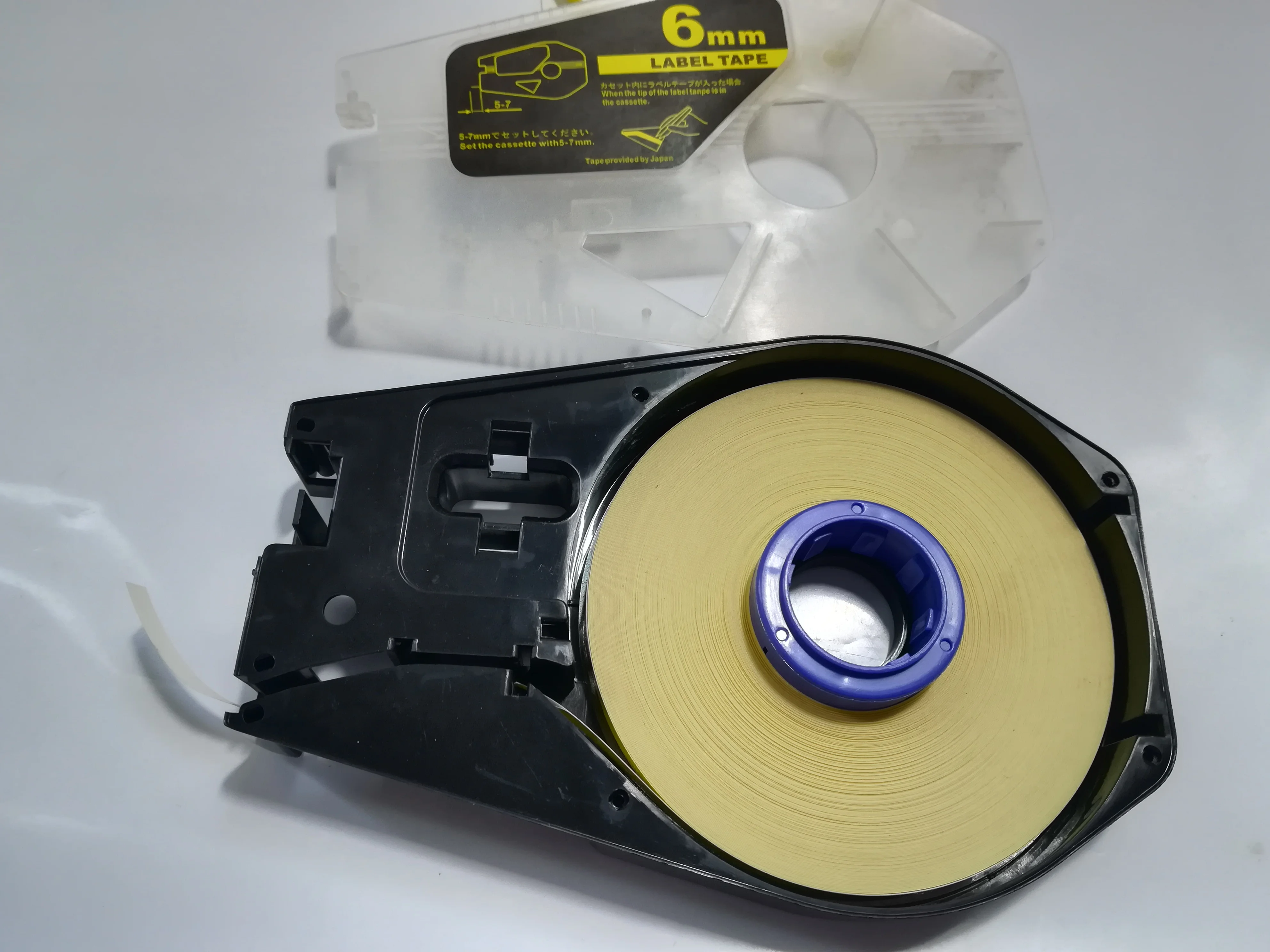 apes Label Cassette TM 1112Y(12mm+Yellow)For Ribbon Printer Cable ID mk2500 mk1500 mk2100 m 1pro IV mk2600 2500|Самоклеящаяся