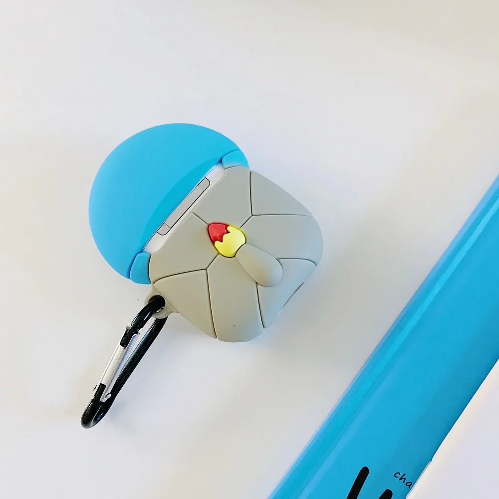 3D Мультяшные сказочные наушники, силиконовый мягкий чехол для AirPods 1 2, bluetooth-гарнитура, зарядная коробка, Защитная крышка с крючком