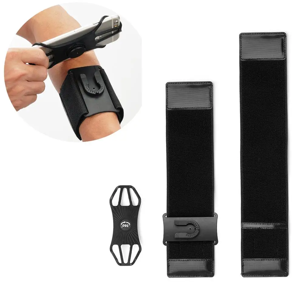 360 Вращающийся Мобильный держатель телефона повязки на руку браслет подставка