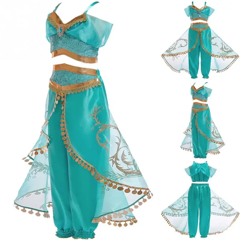 Костюм принцессы для девочек комплект из топа и штанов двух предметов реквизит