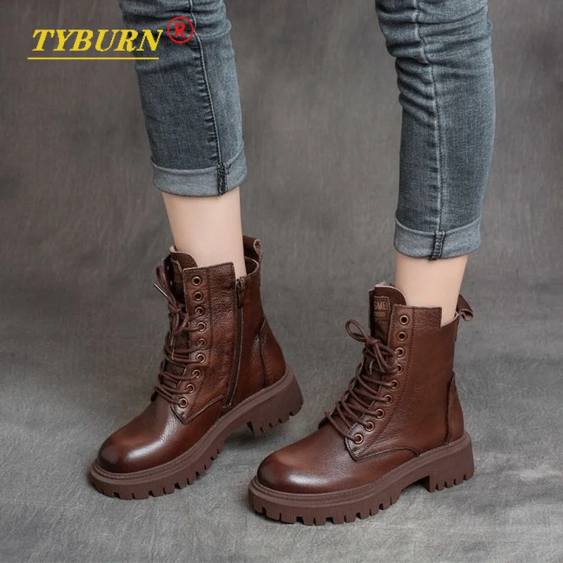 

2021 Boots Women's Shoes Autumn and Winter Boots Fashion Shoes Women Casual Autumn Leather Botas Mujer Women Ankle Boots Women