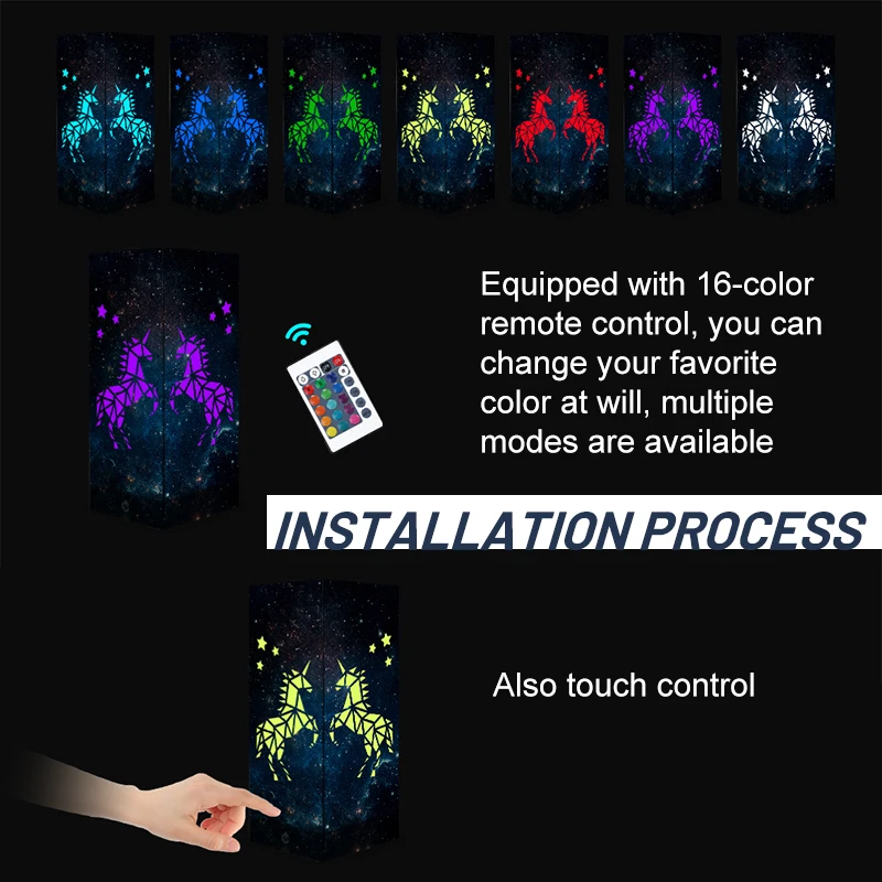 Романтический ночсветильник Искусство Резной бумажный пульт дистанционного