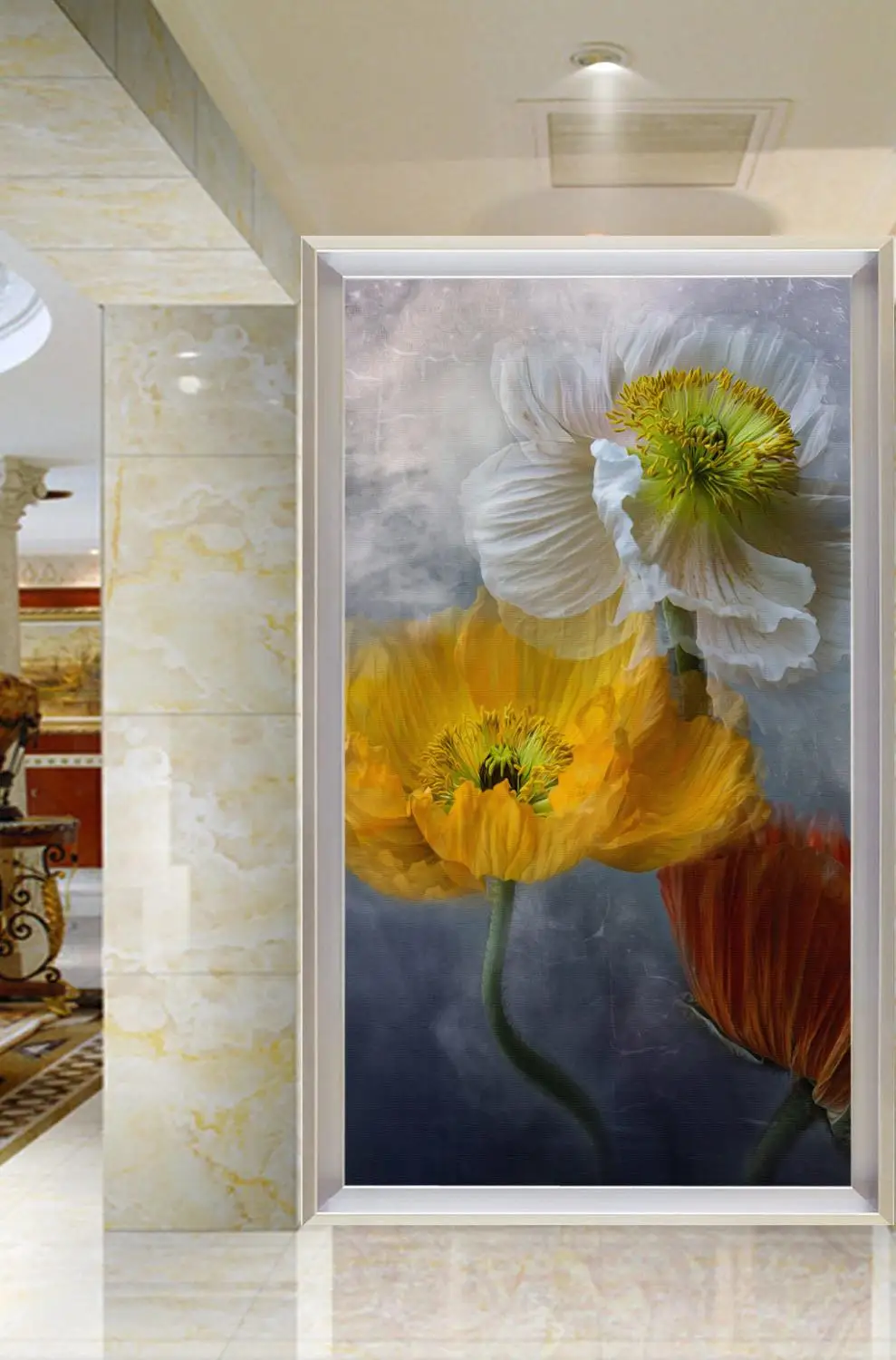 [Самоклеющиеся] 3D Corn Poppy WG126 настенная бумага печать настенные наклейки