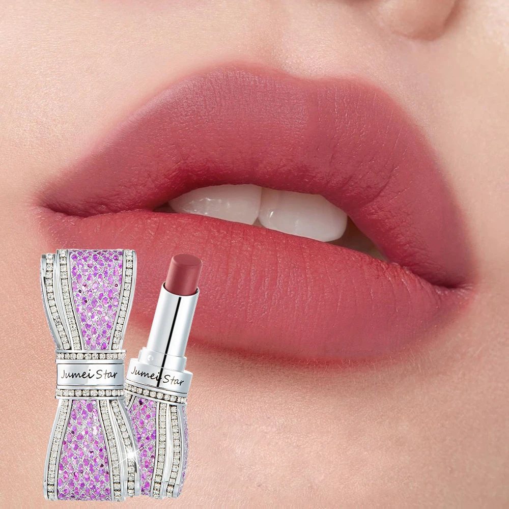 Профессиональная Матовая искусственная кожа стойкий сексуальный красный макияж