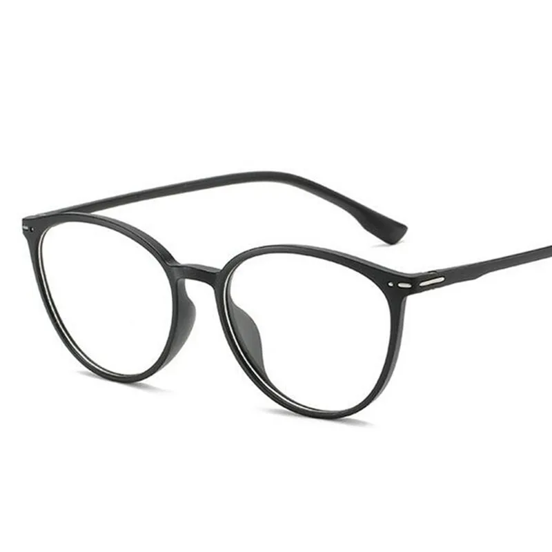 matte black Cat Eye Clear Lens Women Optical Eyewear Myopia Spectacle Glasses-0.5-1.0-1.5-2.0-2.5-3.0-3.5-4.0-4.5-5.0-5.5-6.0 - Frame Color: matte black