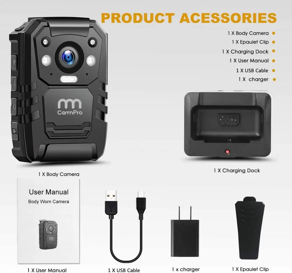 CammPro I826 небольшой мобильный трафик GPS CCTV Камера вспышка светильник 1296P средства