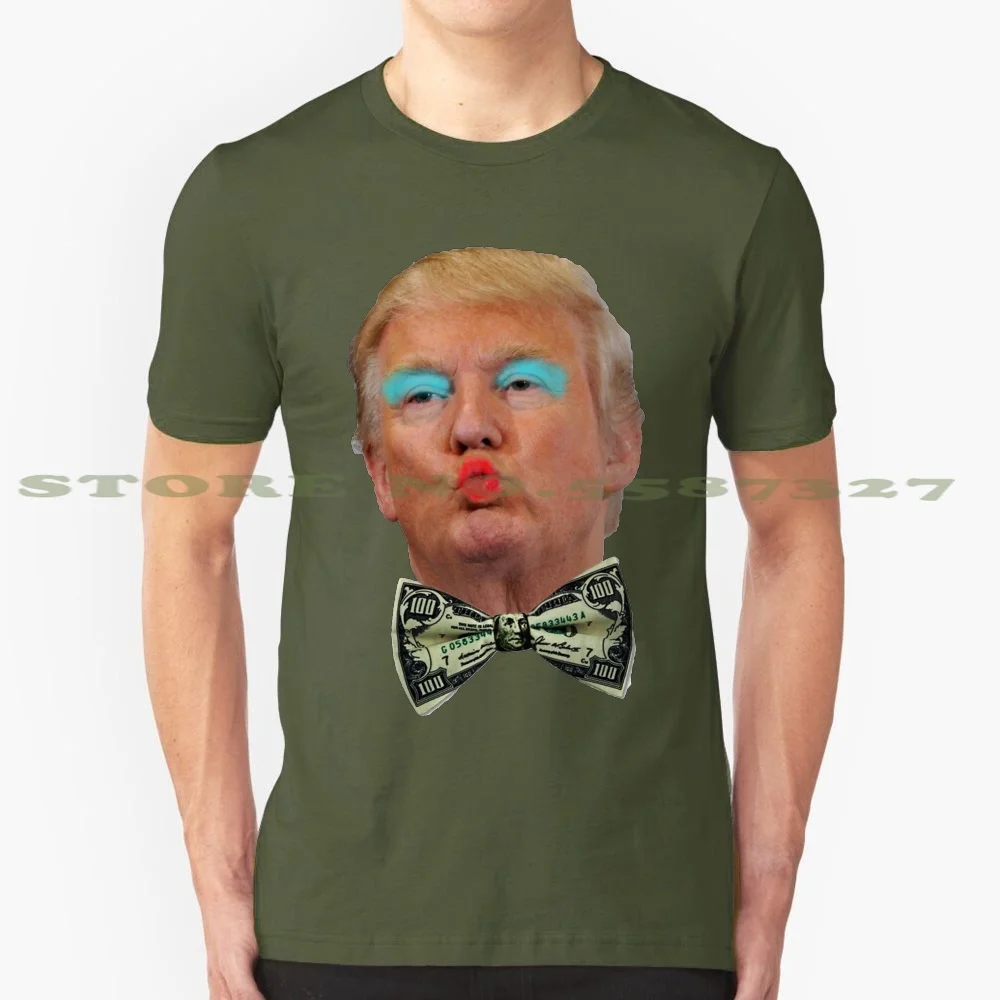 

Модная футболка с изображением лица Трампа Kissy, модная футболка с изображением Трампа, Дональда Трампа, барабана, республиканской Берни Сан...