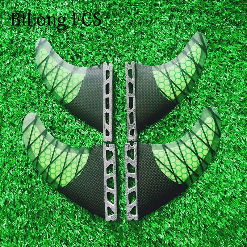 Новый четырехъядерный плавник из углеродного волокна для серфинга плавники 4 шт.