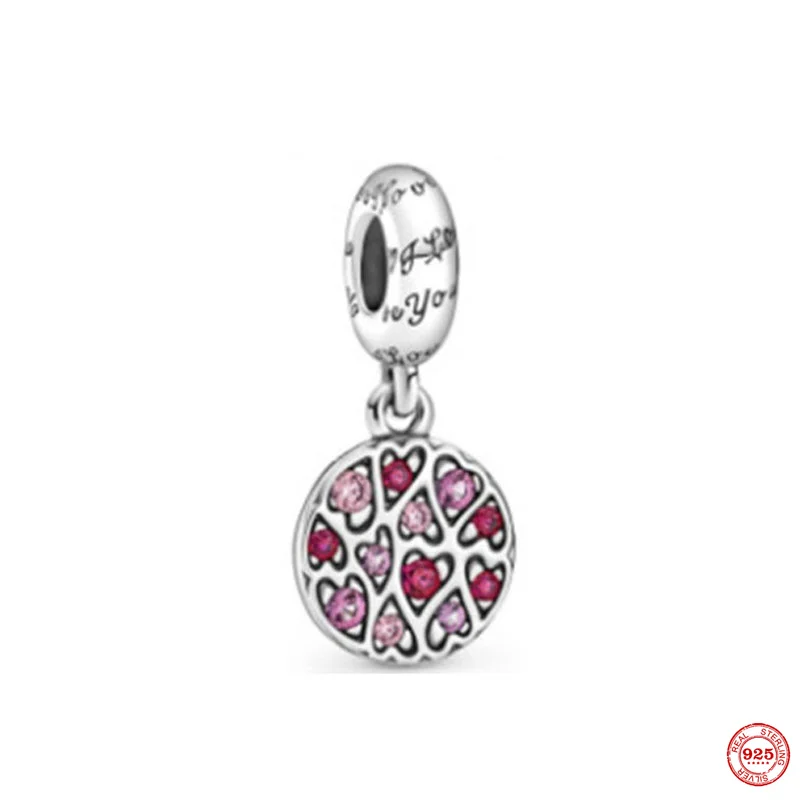 Женский браслет из серебра 925 пробы с кулоном в виде короны и юбки ангела |