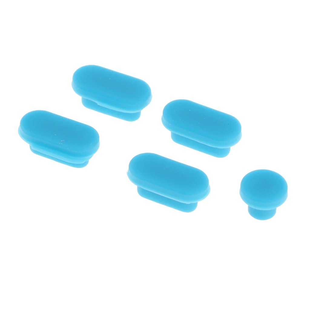 5 шт./компл. Защитная крышка для USB портов с защитой от пыли и заглушкой MacBook