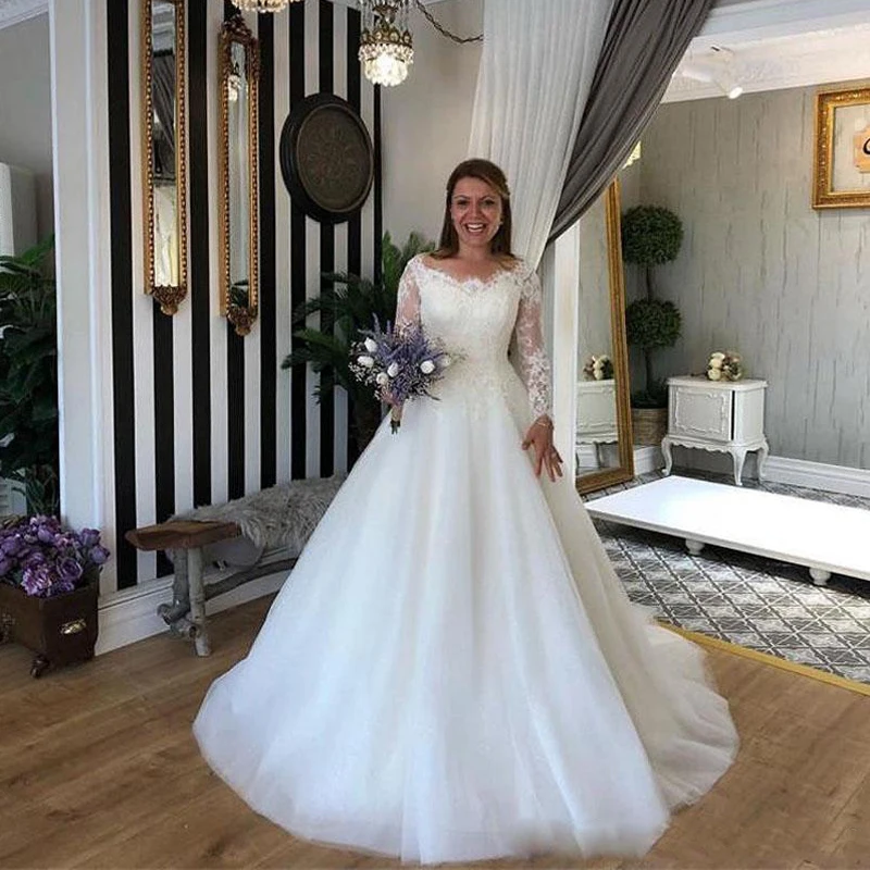 Бальное платье Свадебные платья свадебное новинка для женщин одежда с длинным