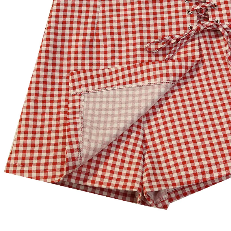 

High Waist A-line Women Plaid Skirt Summer Causal Female Mini Skirts Harajuku Streetwear Ladies Girls Short Skirt Basic Skirts