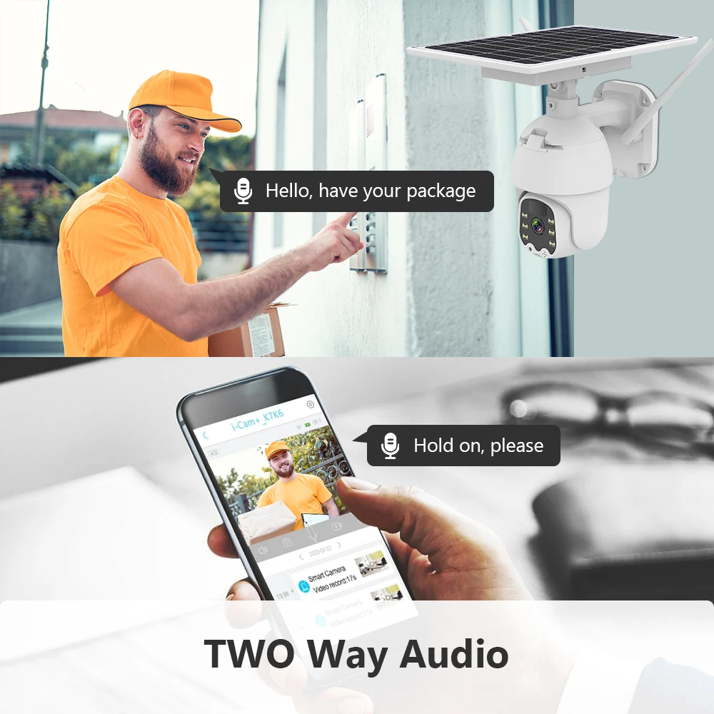 4g sim card 1080p hd solar panel outdoor ip camera smart home alarm long standby ptz night vision video surveillance cctv camera free global shipping