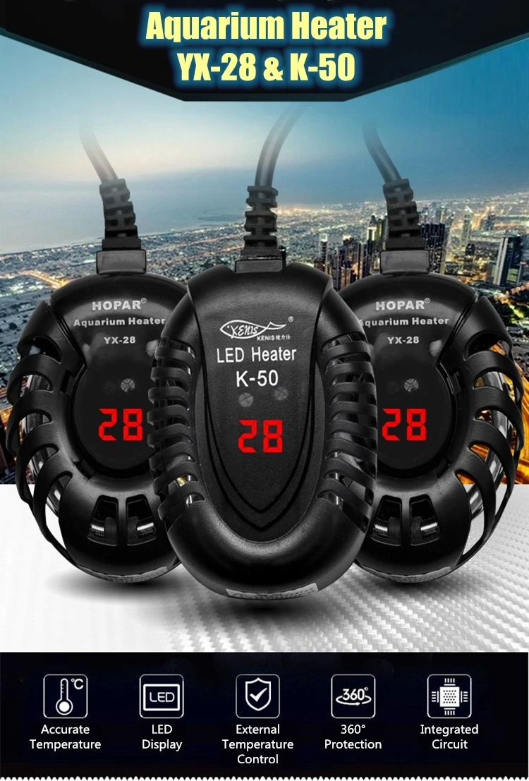 Aquarium Digital Temperature Controller Submersible Fish Tank Automatic Water Heater Turtle Constant Heating | Дом и сад