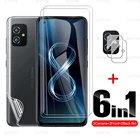 6-в-1 фотопленка для Asus Zenfone 8 5,9 ''HD из закаленного стекла на фронтальный экран + Задняя гидрогель плёнки из мультфильма Холодное сердце Fone Zenfone8 filp, защитная пленка