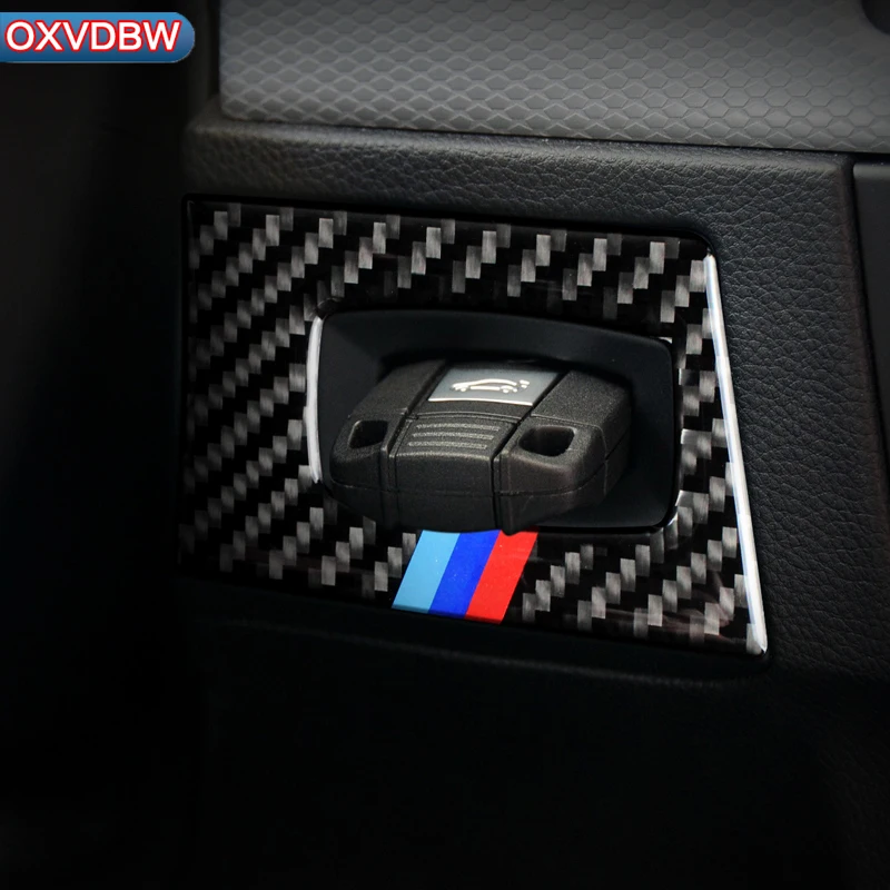 Для BMW E90 E92 E93 углеродного волокна фар кнопки включения декоративная рамка