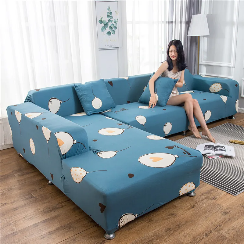 Чехол для дивана с цветовым принтом плотной обмоткой эластичного заказа чехол