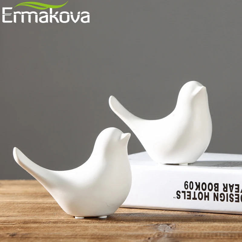 Керамическая статуэтка птицы ERMAKOVA садовое украшение полимерный домик птица