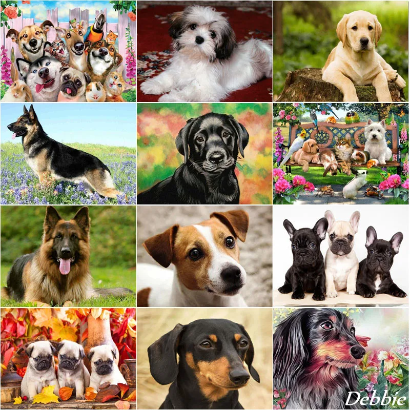 

Алмазная живопись «сделай сам», алмазная вышивка, милая животная, мозаика, вышивка крестиком, квадратная/круглая вышивка, домашний декор, по...