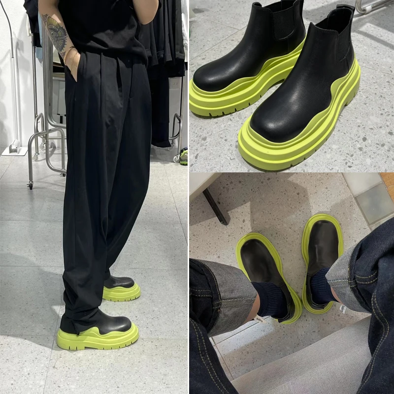 

Удобные ботильоны на платформе, женские ботинки, женская обувь, новинка 2021, британские короткие ботинки, женские ботинки на толстой подошве