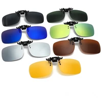clip on sunglasses men women near sighted driving night vision eyewear uv400 cycling fishing glasses clip driving glasses