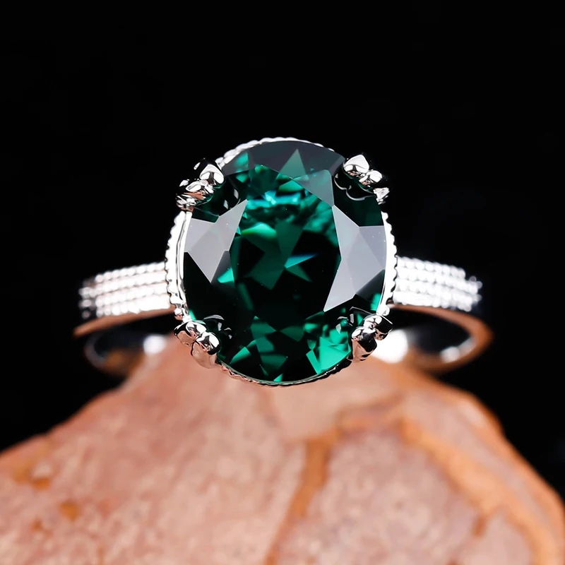 Горячая распродажа 2019 искусственное кольцо серебряные овальные кольца из