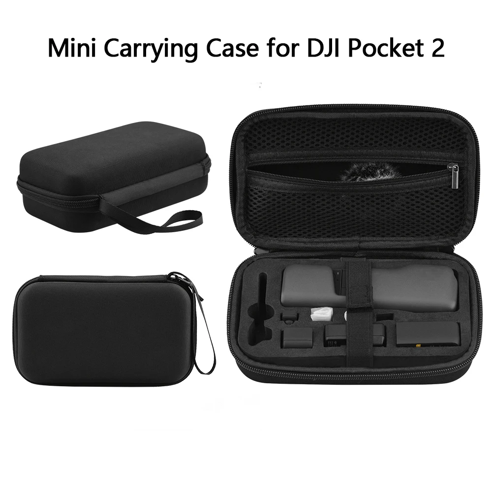 

Мини чехол для переноски для DJI Pocket 2 Портативная сумка для хранения амортизирующий бокс защита для путешествий Карманный кардан аксессуары...