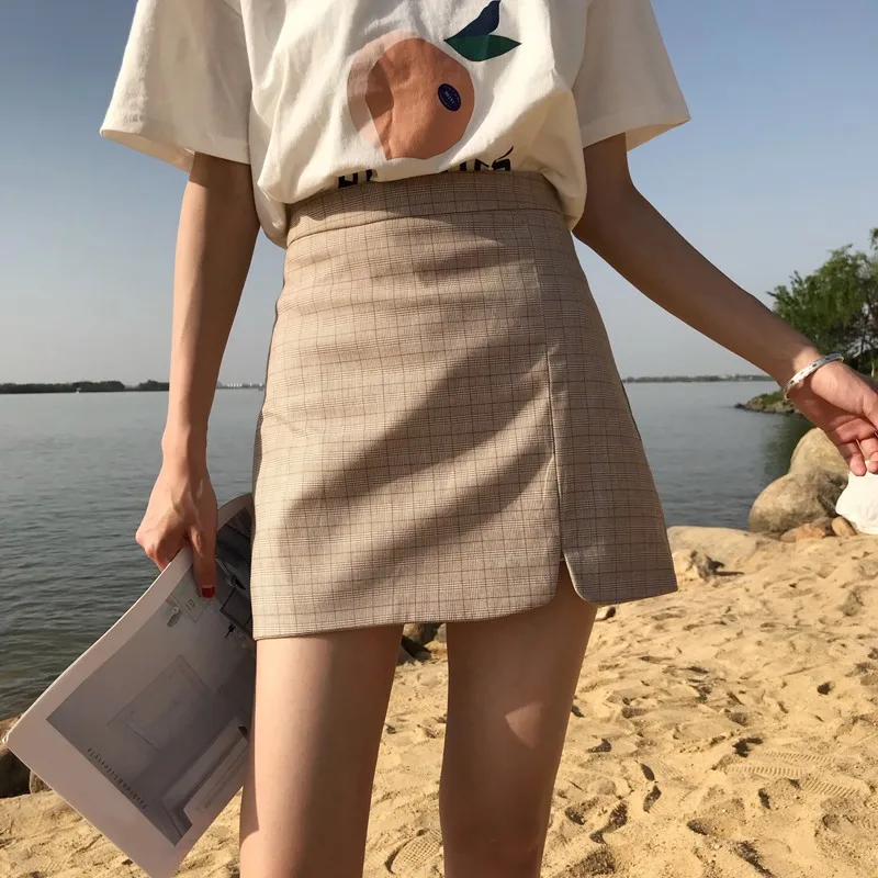 Женские модные юбки трапециевидной формы повседневные универсальные Облегающие