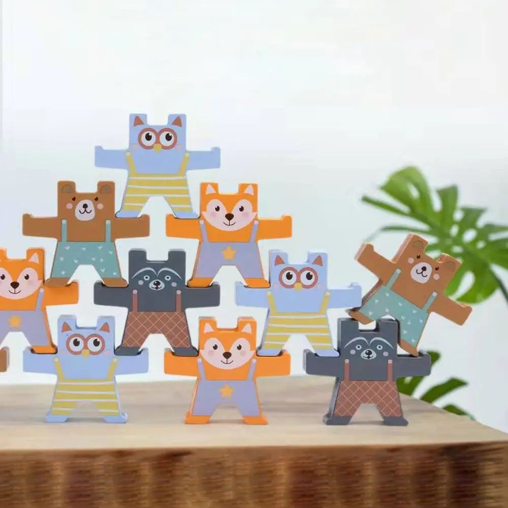 Детские Игрушки для раннего обучения обучающие игрушки детей деревянные медведь