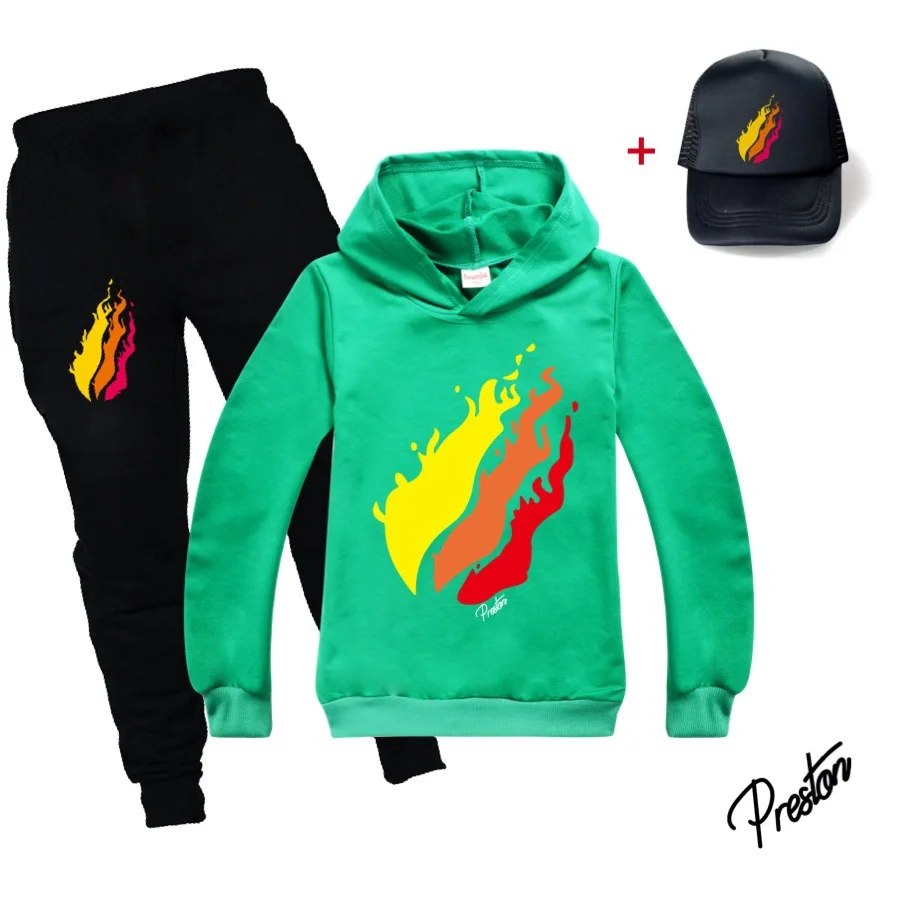 Детские толстовки prestonplayz для девочек-подростков детские Preston Playzs в стиле хип-хоп