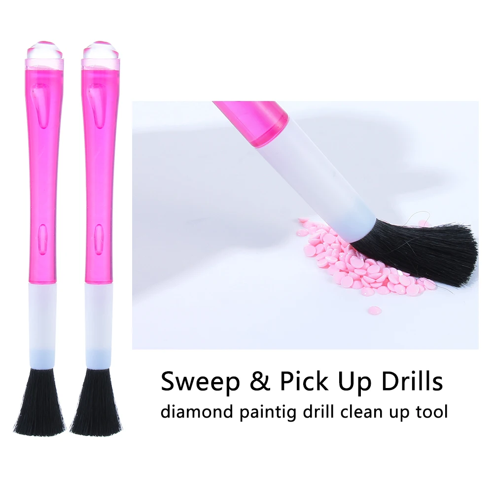 1 шт. двухцелевая ручка для подметания инструмент алмазной живописи точка