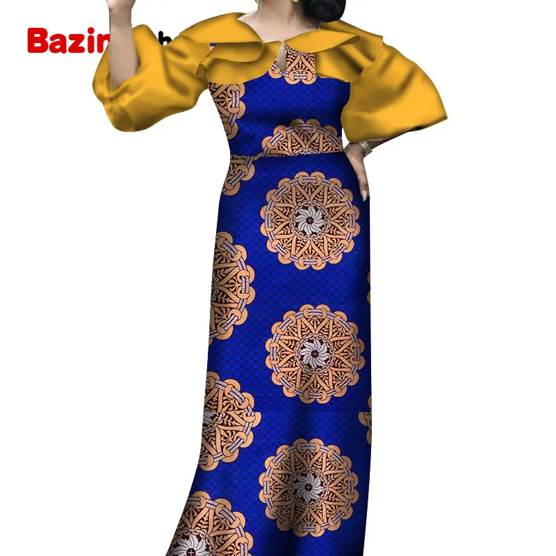 Женские платья с принтом Дашики коллекция 2021 модная вечерняя одежда рукавом до