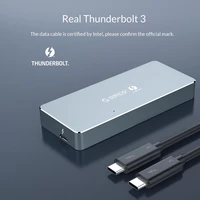ORICO Thunderbolt 3 NVME M2 SSD HDD Enclosure Transmission Rate 40Gbps2TB CapacitySupport system Windows  Mac  Linux
